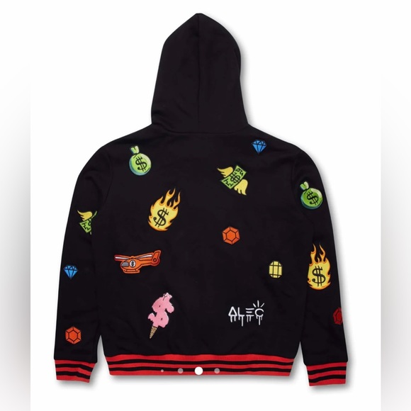 NWT Limited Edition Alec Monopoly All Patch Hoodie - Picture 13 of 13